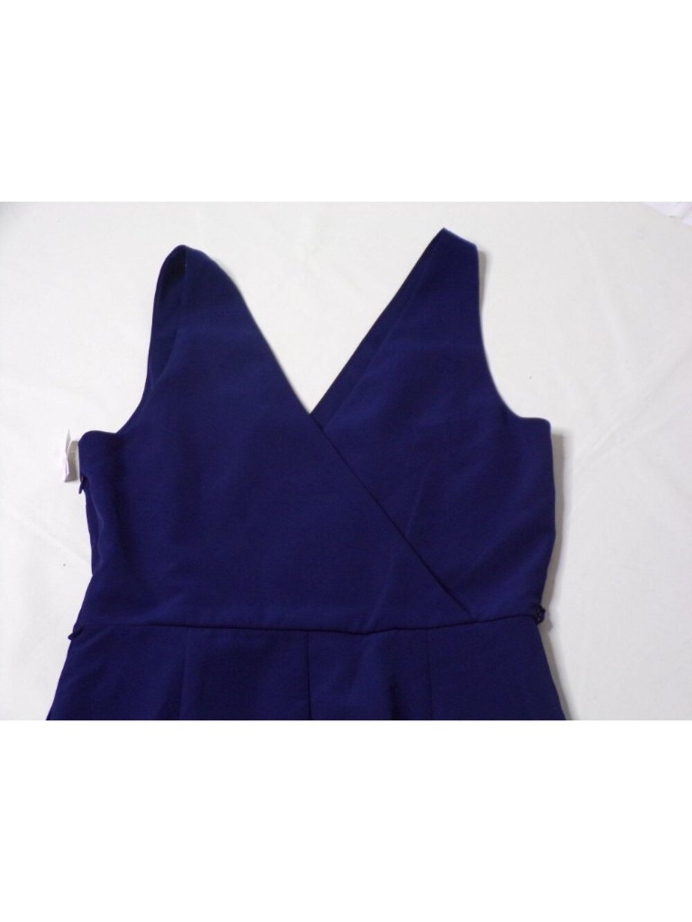 🆕 SAM EDELMAN V-Neck Wide Leg Jumpsuit Navy Blue 8 - Picture 7 of 8